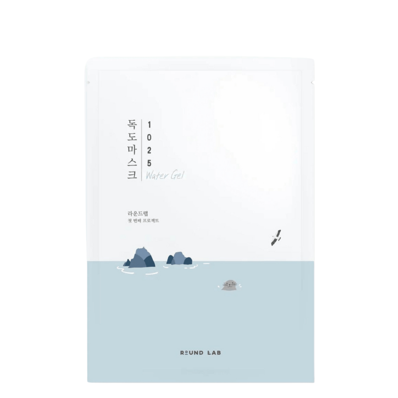 Best Korean Skincare SHEET MASK 1025 Dokdo Water Gel Mask Sheet Set (10 masks) ROUND LAB