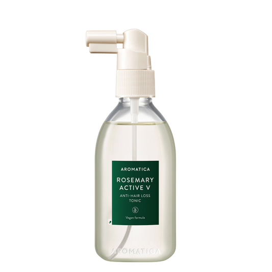 Best Korean Skincare SCALP TREATMENT Rosemary Active V Anti-hair Loss Tonic AROMATICA