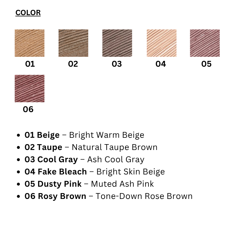 The Brow Color Fixing Cara (6 colors)