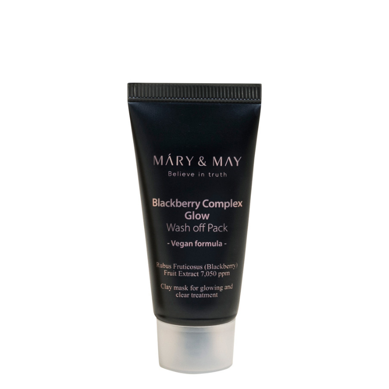 Best Korean Skincare WASH-OFF MASK Blackberry Complex Glow Wash Off Pack MARY&MAY