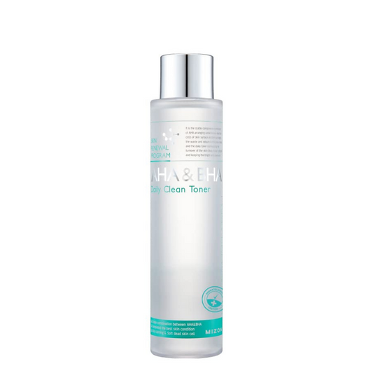 Best Korean Skincare TONER AHA & BHA Daily Clean Toner MIZON