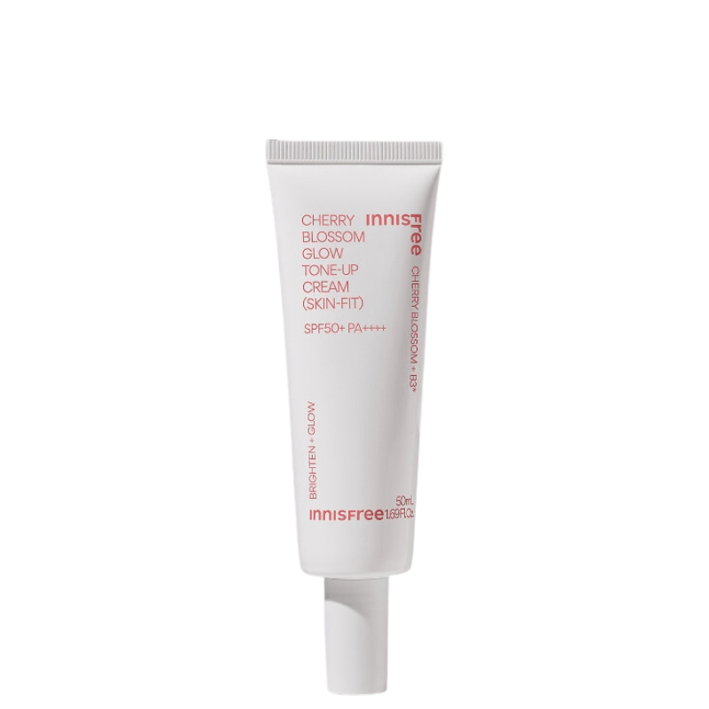 Best Korean Skincare TONE-UP CREAM Cherry Blossom Tone Up Cream (Skin-Fit) SPF50+ PA++++ innisfree
