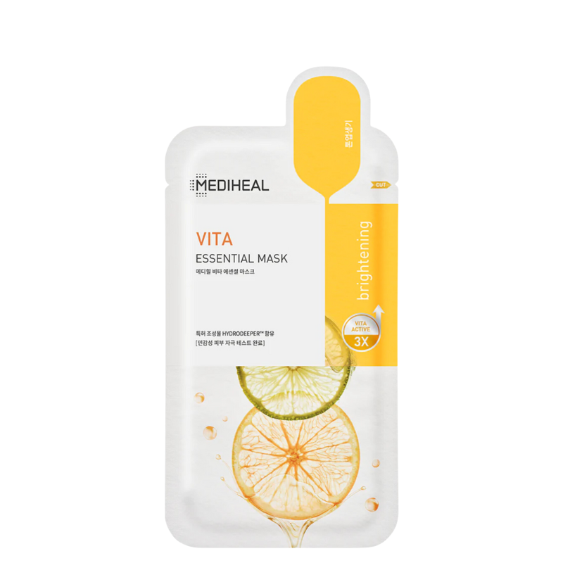 Best Korean Skincare SHEET MASK Vita Essential Mask Set (10 masks) MEDIHEAL