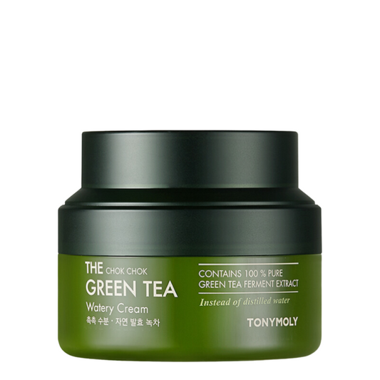 Best Korean Skincare CREAM The Chok Chok Green Tea Watery Cream TONYMOLY