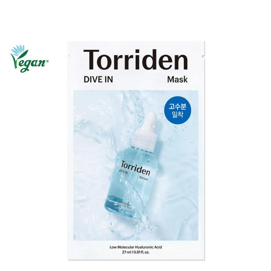 Best Korean Skincare SHEET MASK DIVE-IN Low-Molecular Hyaluronic Acid Mask Set Torriden