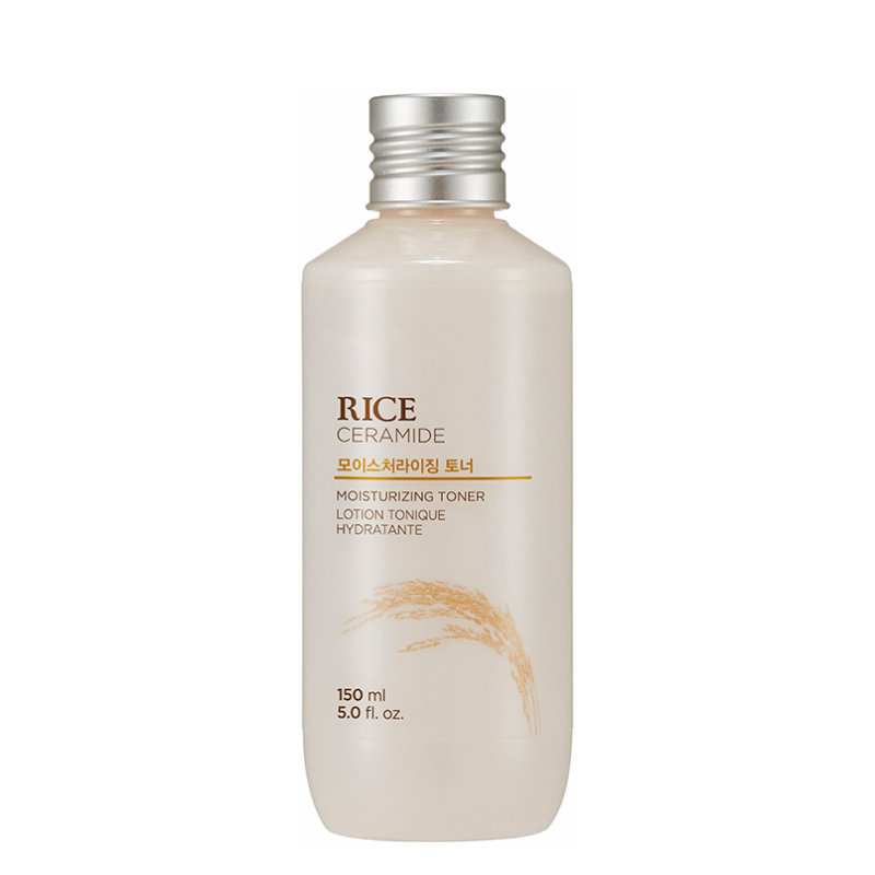 Best Korean Skincare TONER Rice & Ceramide Moisturizing Toner THE FACE SHOP