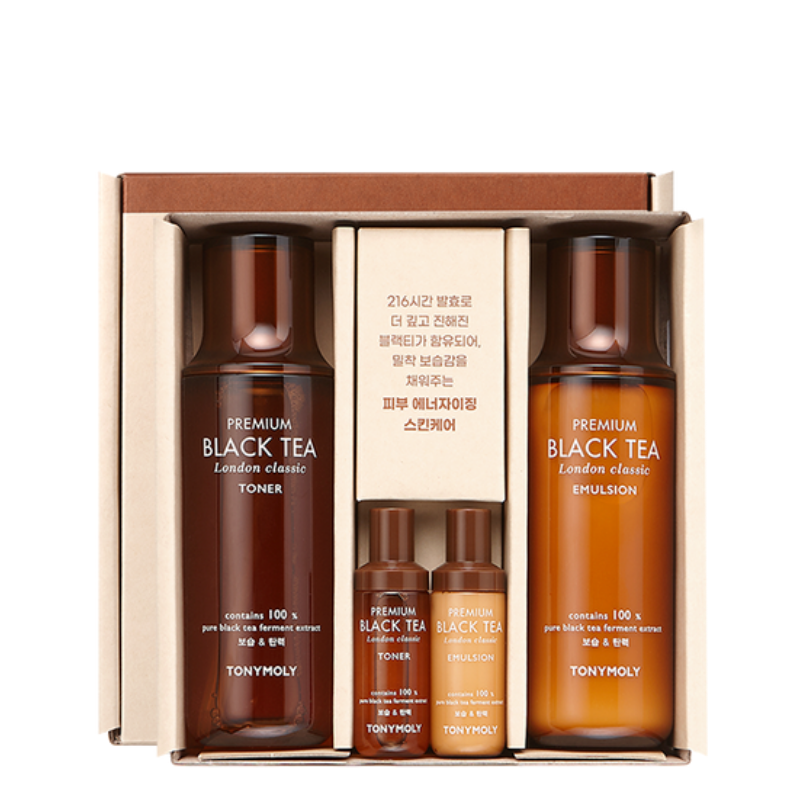 Best Korean Skincare SET The Black Tea London Classic Duo Set TONYMOLY