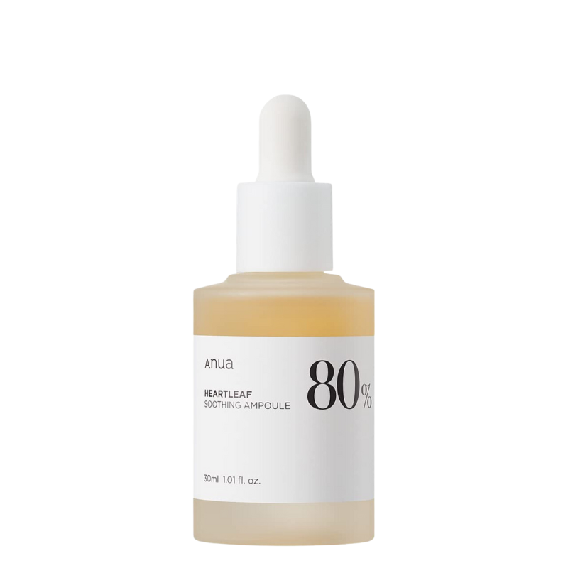 Best Korean Skincare AMPOULE Heartleaf 80% Moisture Soothing Ampoule Anua