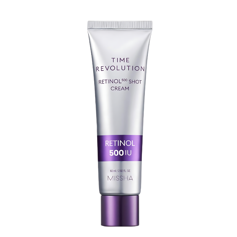 Best Korean Skincare CREAM Time Revolution Night Repair Retinol 500 Shot Cream MISSHA
