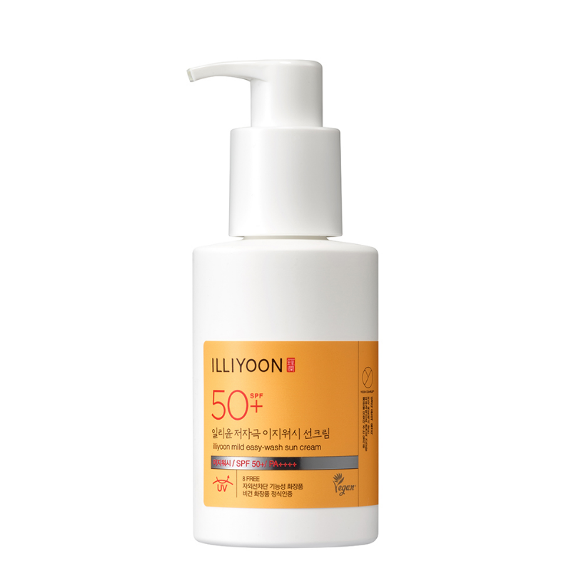 Best Korean Skincare SUN CREAM Mild Easy Wash Sun Cream ILLIYOON