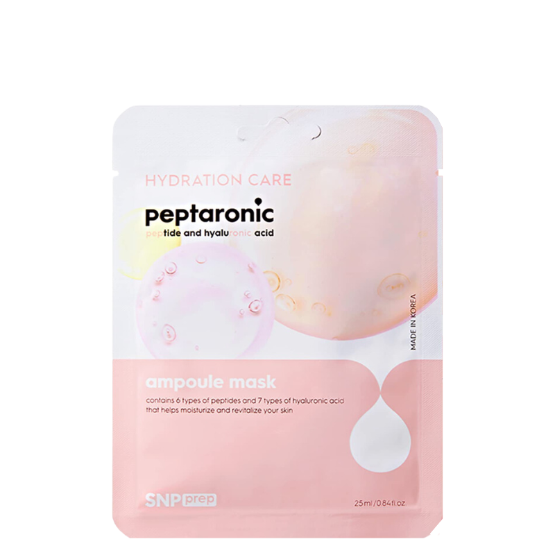 Best Korean Skincare SHEET MASK Prep Peptaronic Ampoule Mask Set (10 masks) SNP
