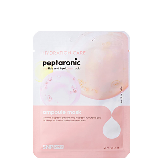 Best Korean Skincare SHEET MASK Prep Peptaronic Ampoule Mask Set (10 masks) SNP