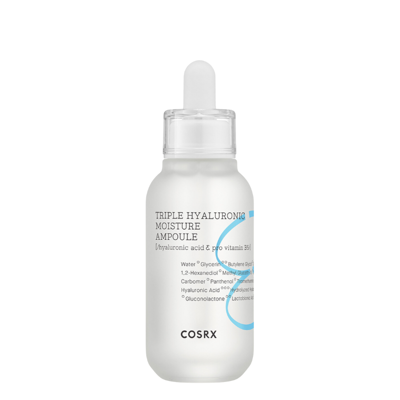 Best Korean Skincare AMPOULE Hydrium Triple Hyaluronic Moisture Ampoule COSRX