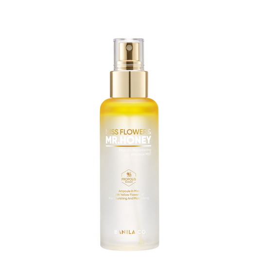 Best Korean Skincare MIST Miss Flower & Mr.Honey Propolis Rejuvenating Ampoule Mist BANILA CO