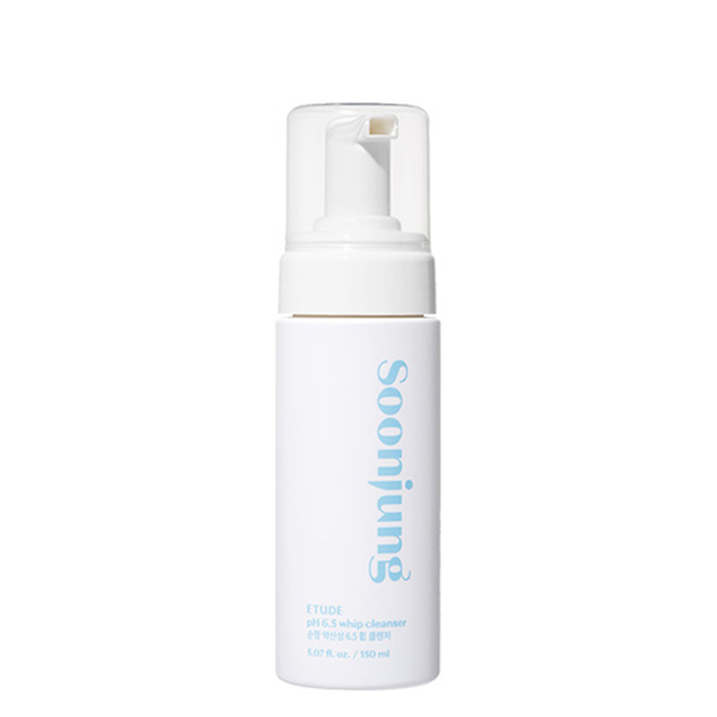 Best Korean Skincare CLEANSING FOAM Soonjung pH 6.5 Whip Cleanser ETUDE