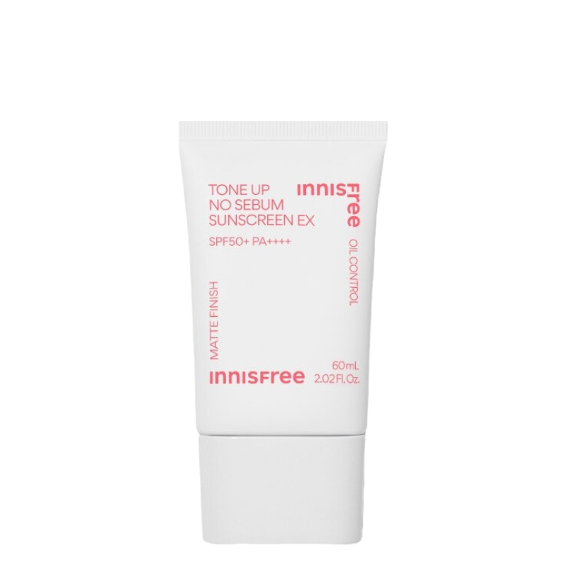 Best Korean Skincare SUN CREAM Tone Up No Sebum Sunscreen EX SPF50+ PA++++ innisfree
