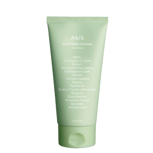 Best Korean Skincare CLEANSING FOAM Acne Foam Cleanser Heartleaf Foam Abib