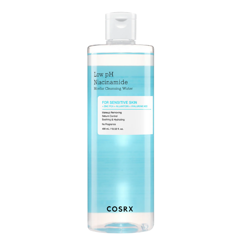 Best Korean Skincare CLEANSING WATER Low pH Niacinamide Micellar Cleansing Water COSRX