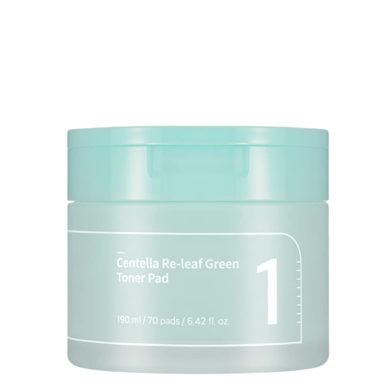 Best Korean Skincare TONER PAD No.1 Centella Re-Leaf Green Toner Pad numbuzin