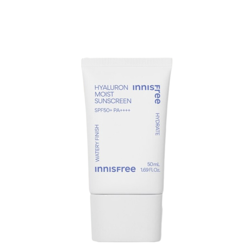 Best Korean Skincare SUN CREAM Hyaluron Moist Sunscreen SPF50+ PA++++ innisfree