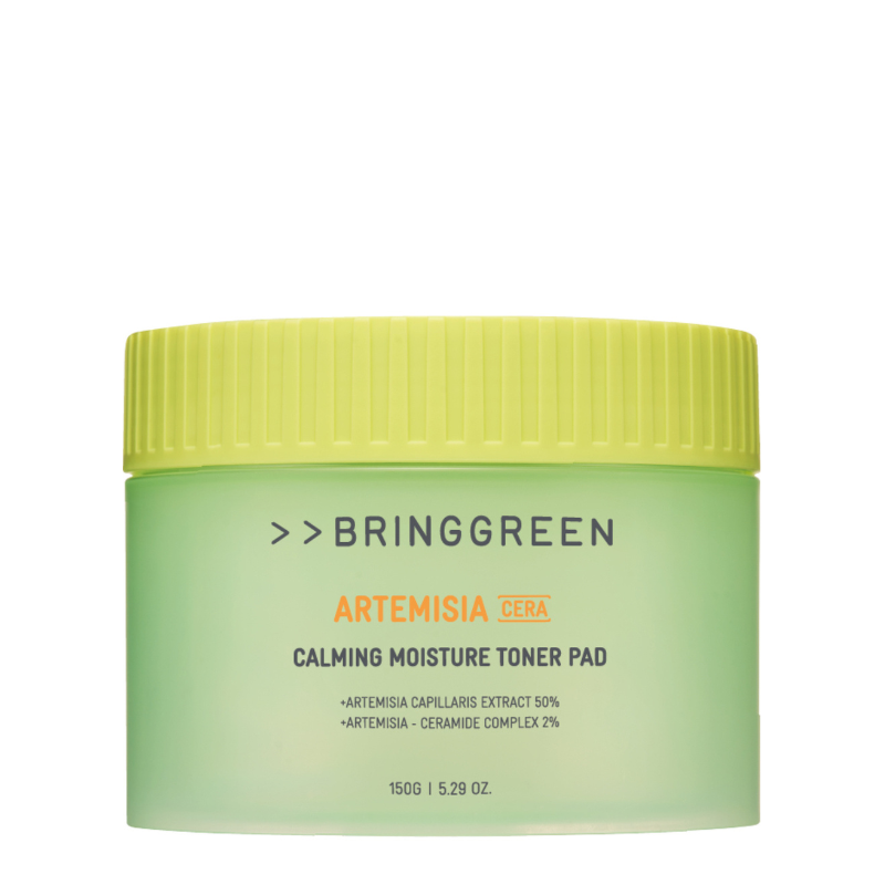 Best Korean Skincare TONER PAD Artemisia Calming Cera Moisture Toner Pad (90 pads) BRING GREEN