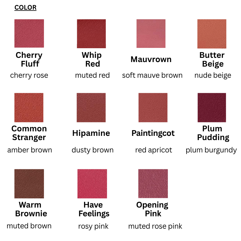 Hazy Lip Clay (11 colors)