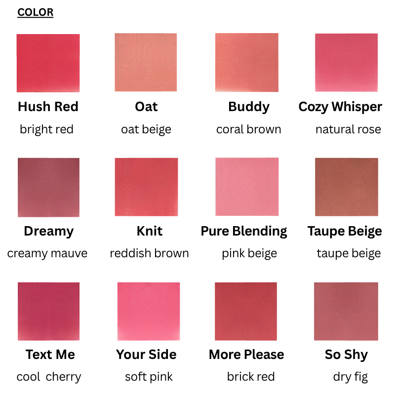 Cashmere Hug Lipstick (12 colors)