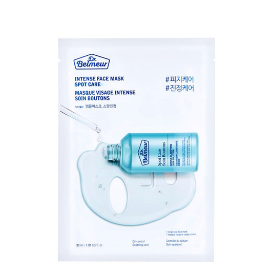 Best Korean Skincare SHEET MASK Intense Face Mask Spot Care Set (10 masks) Dr. Belmeur