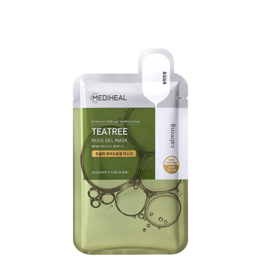 Best Korean Skincare SHEET MASK Teatree Nude Gel Mask Set (10 masks) MEDIHEAL