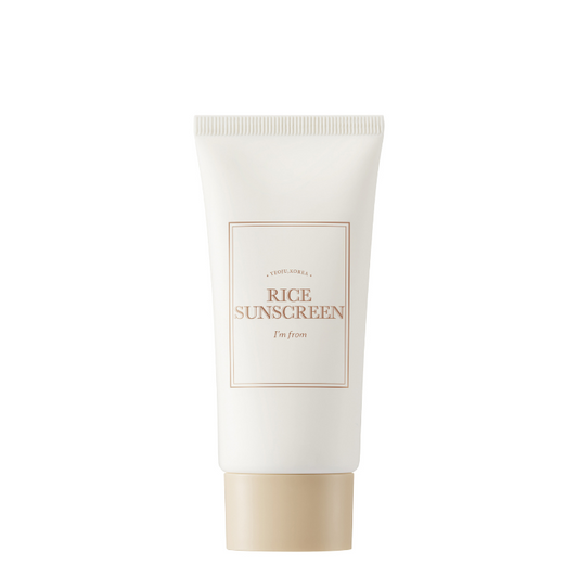 Best Korean Skincare SUN CREAM Rice Sunscreen SPF50+ PA++++ I'm from