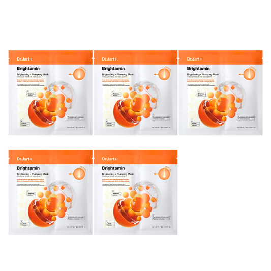Brightamin Brightening + Plumping Face Mask Set (5 masks)