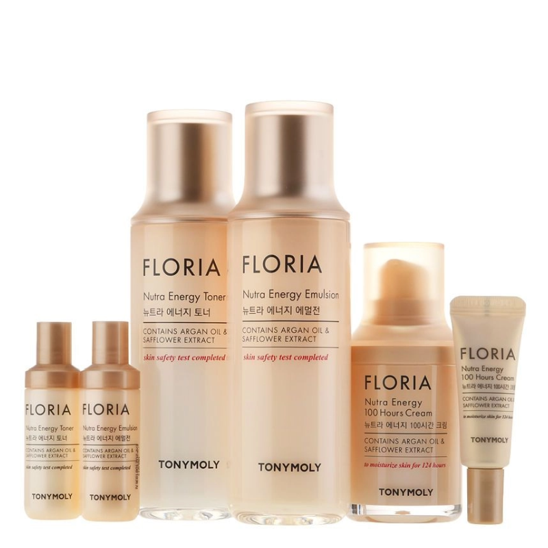 Best Korean Skincare SET Floria Nutra Energy Skincare 3 Pieces Set TONYMOLY