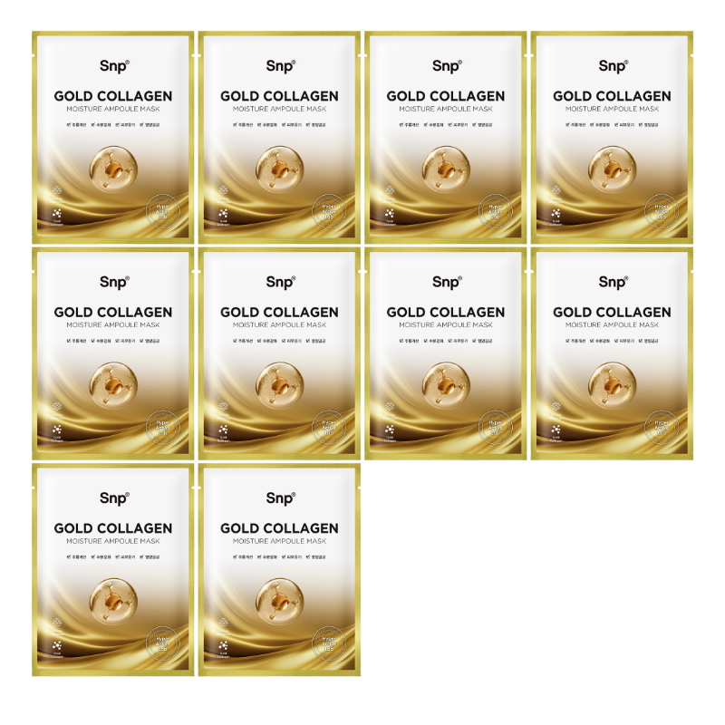 Gold Collagen Ampoule Mask Set (10 masks)