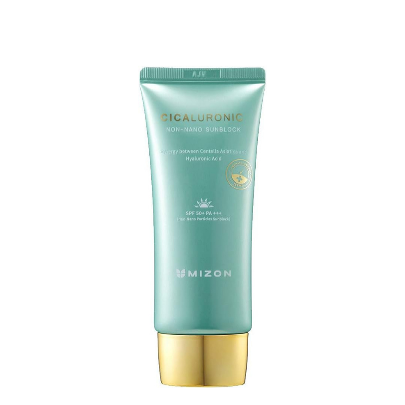 Best Korean Skincare SUN CREAM Cicaluronic Non-Nano Sunblock SPF50+ PA+++ MIZON