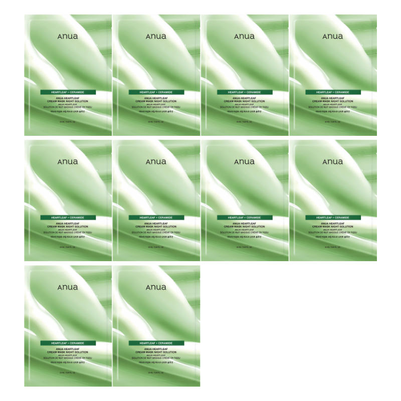 Heartleaf Cream Mask Night Solution Set (10 masks)