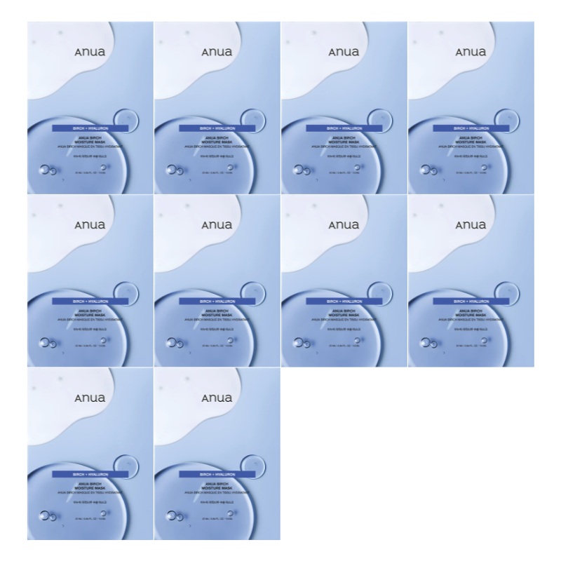 Birch Moisture Mask Set (10 masks)