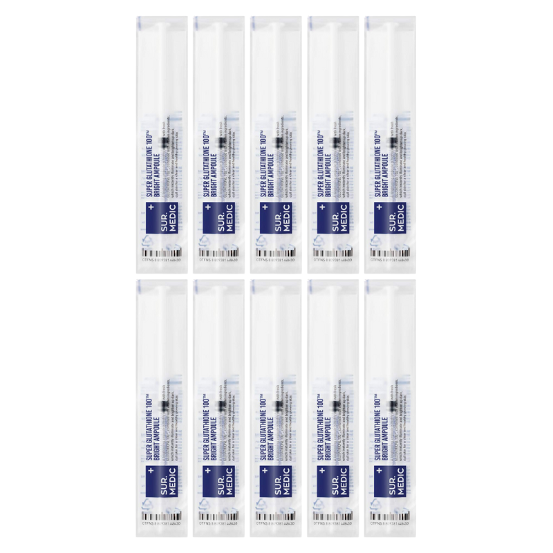 Best Korean Skincare AMPOULE Super Glutathione 100 Bright Ampoule Set (10pcs) SUR.MEDIC+