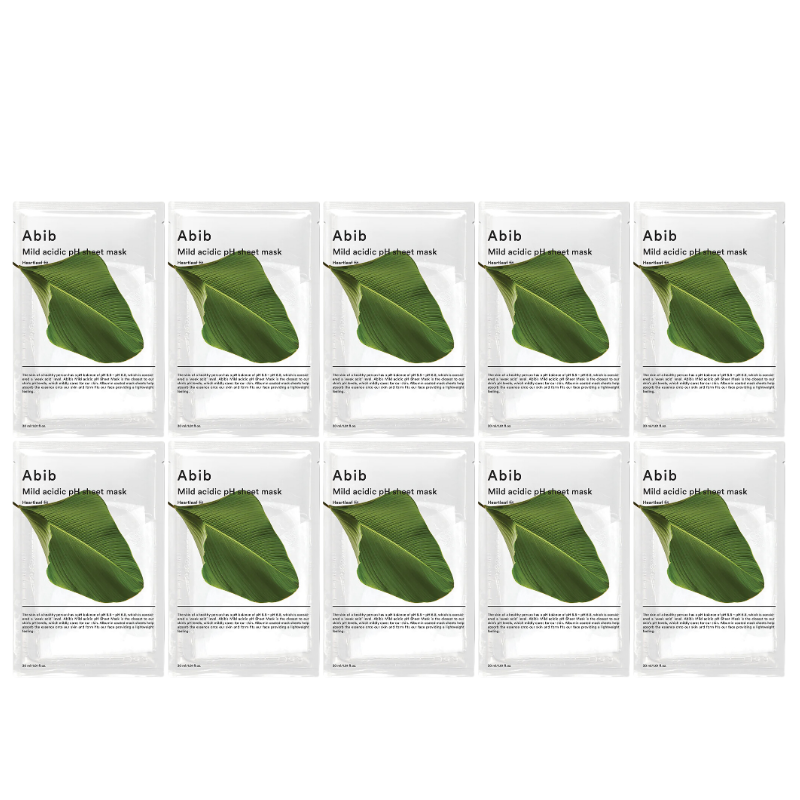 Best Korean Skincare SHEET MASK Mild Acidic pH Sheet Mask Heartleaf Fit Abib