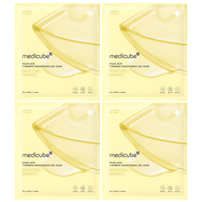Kojic Acid Turmeric Brightening Gel Mask Set (4 masks)