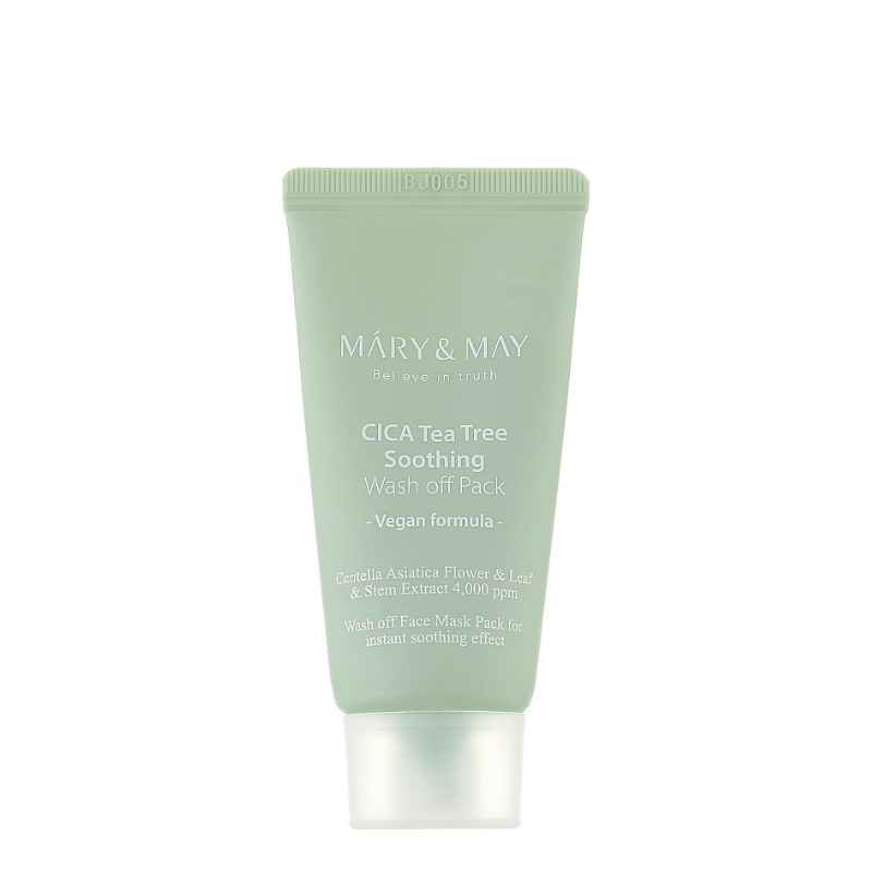 Best Korean Skincare WASH-OFF MASK Cica Tea Tree Soothing Wash Off Mask Pack MARY&MAY