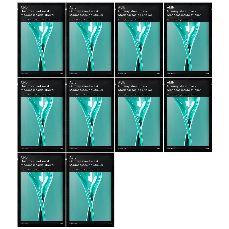 Gummy sheet mask Madecassoside sticker Set (10 masks)