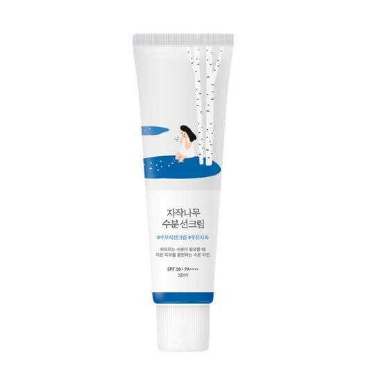 Best Korean Skincare SUN CREAM Birch Moisturizing Sunscreen SPF 50+ PA++++ ROUND LAB