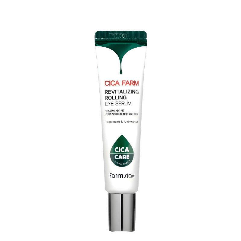 Best Korean Skincare EYE SERUM Cica Farm Revitalizing Rolling Eye Serum Farm Stay