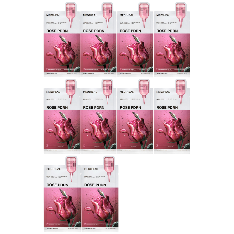 Rose PDRN Essential Mask Set (10 masks)