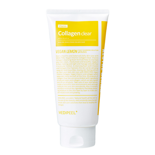 Best Korean Skincare CLEANSING FOAM Vegan Vitamin Collagen Clear Cleansing Foam MEDIPEEL