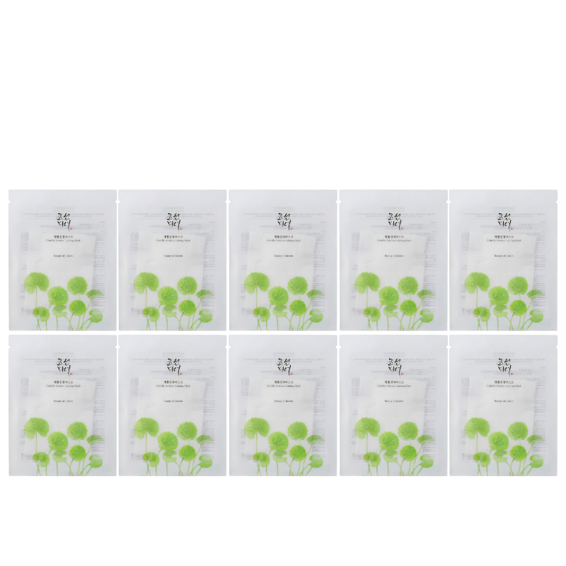 Best Korean Skincare SHEET MASK Centella Asiatica Calming Mask Set (10 masks) Beauty of Joseon