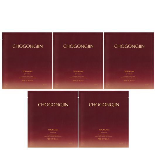 Best Korean Skincare SHEET MASK Youngan Jin Mask Set (5 masks) CHOGONGJIN