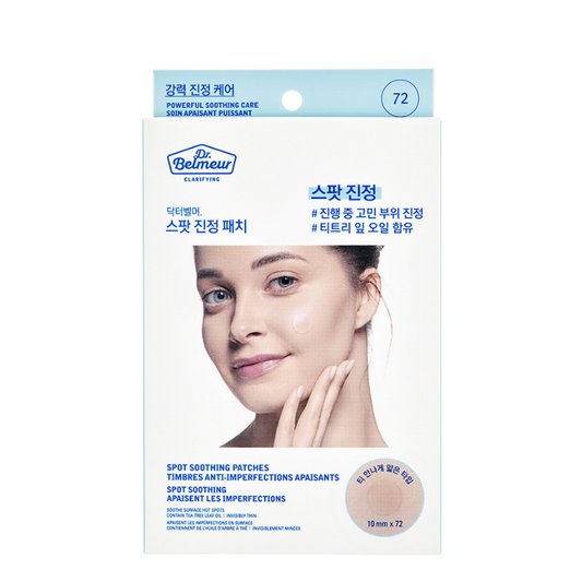 Best Korean Skincare PATCH Clarifying Spot Soothing Patches (72 patches) Dr. Belmeur