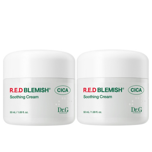Best Korean Skincare CREAM R.E.D Blemish Cica Soothing Cream Valuet Set (2 pack) Dr.G