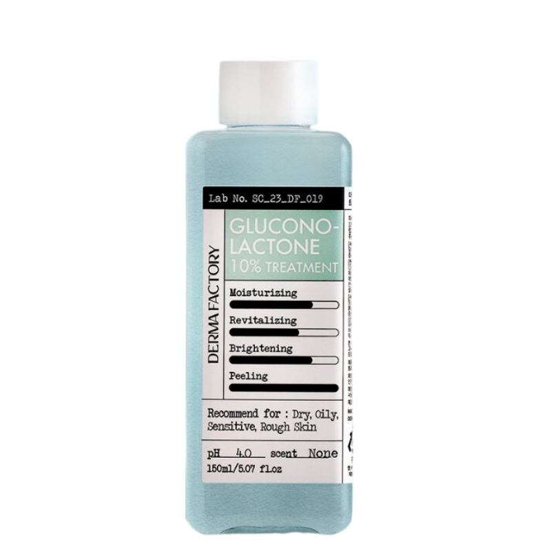 Best Korean Skincare TONER Gluconolactone (PHA) 10% Treatment DERMA FACTORY